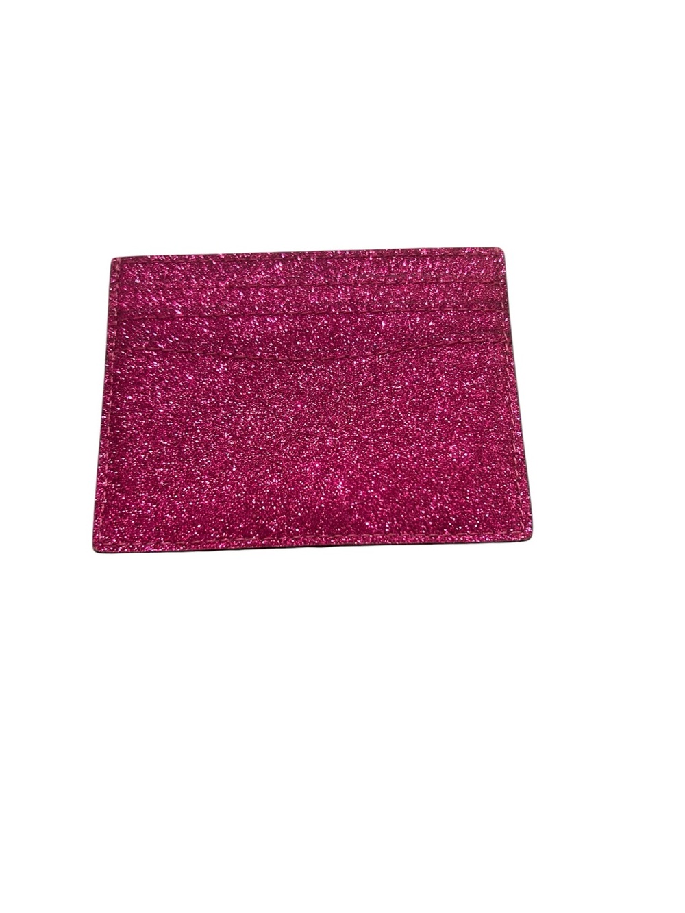 kate spade glitter cardholder in fuchsia - Picture 2 of 2